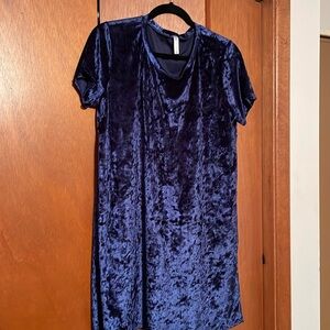 Navy Velvet Tunic